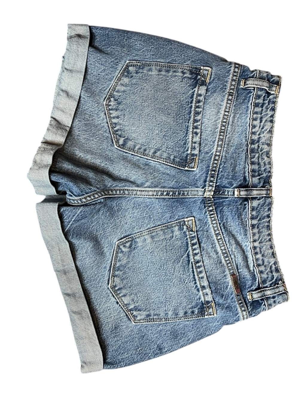 KanCan Cuffed Denim Shorts Size 26 Medium Wash High Rise Casual Summer - Picture 2 of 5